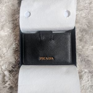 AUTHENTIC NWT Prada Leather Card Holder Wallet 25% off -never on sale!